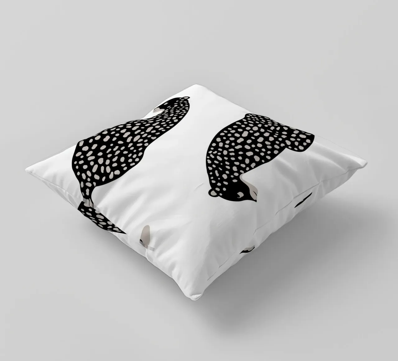 Leopardi maculati astratti - Stampa animale boho minimalista cuscino da NorwesClub