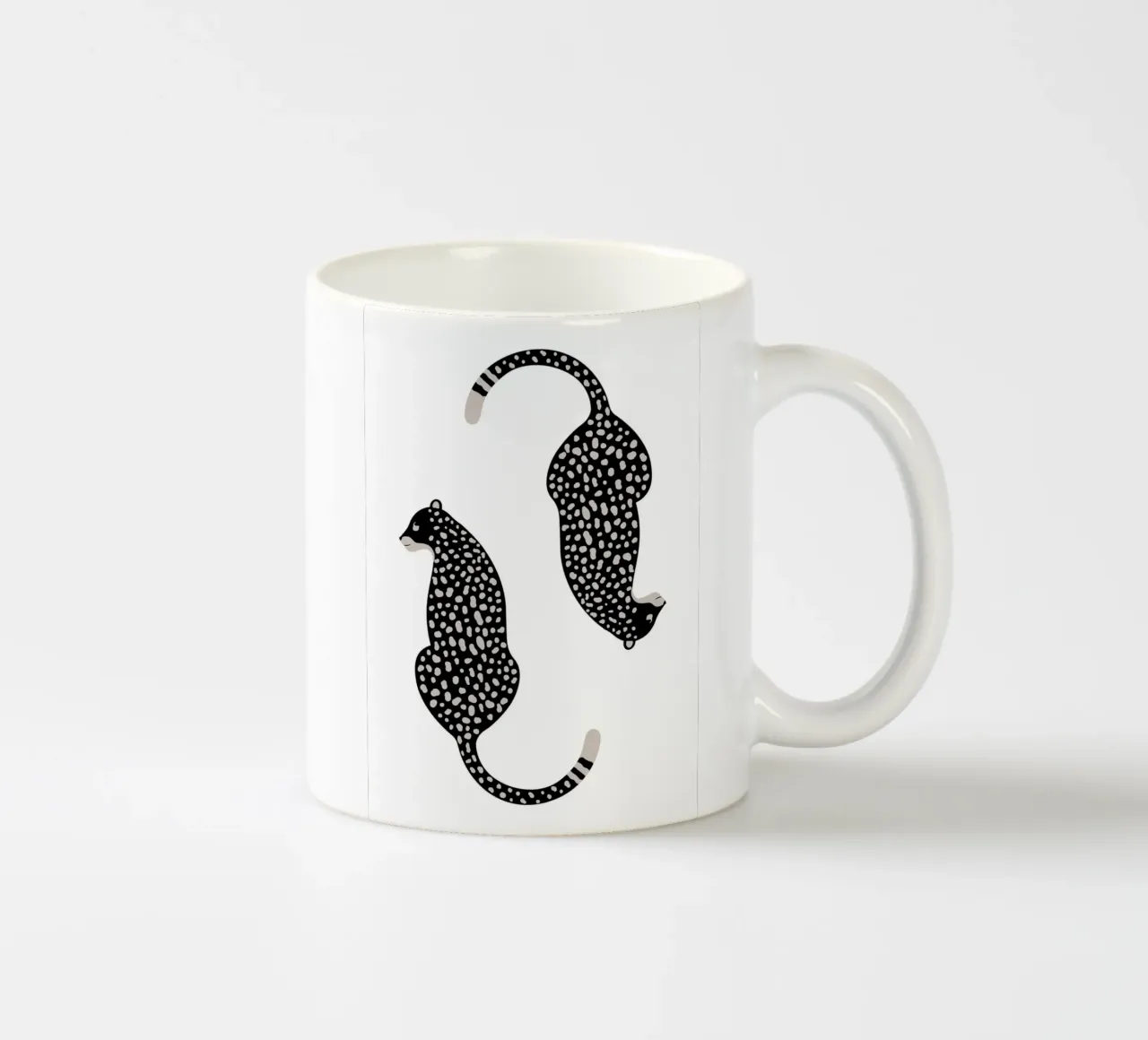 Leopardi maculati astratti - Stampa animale boho minimalista tazza in ceramica da NorwesClub