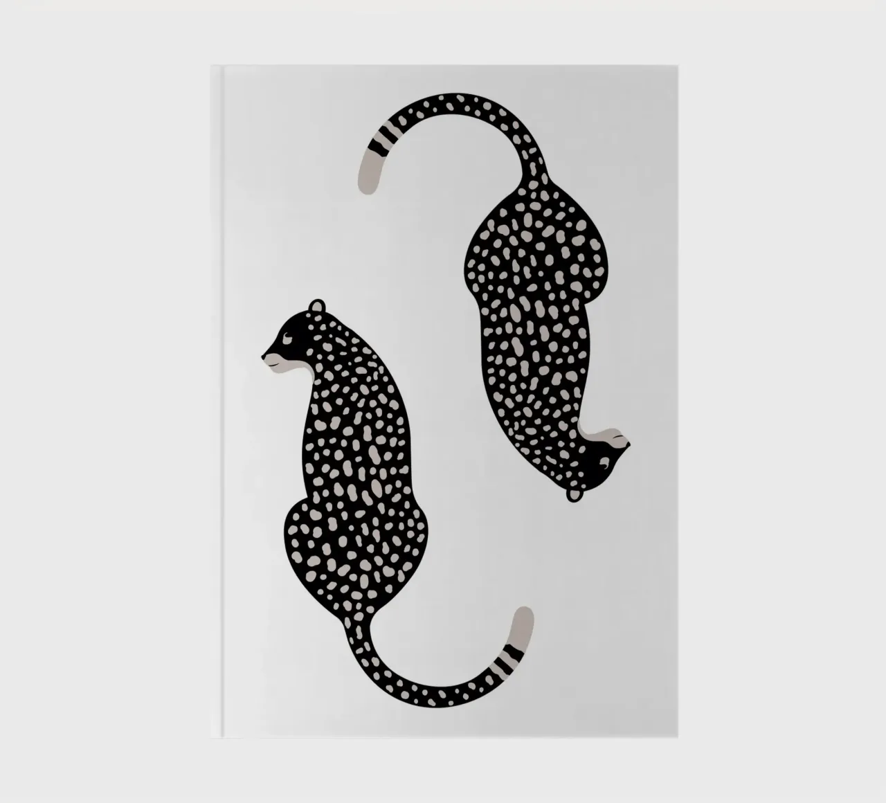 Leopardi maculati astratti - Stampa animale boho minimalista diario da NorwesClub