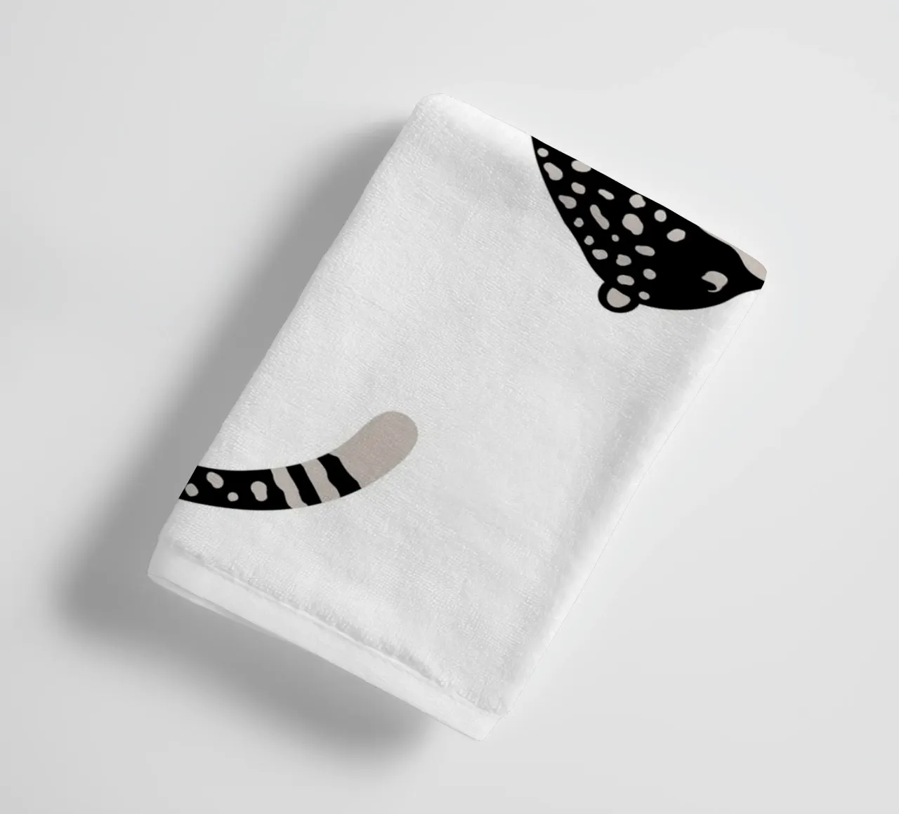 Leopardi maculati astratti - Stampa animale boho minimalista asciugamano da bagno da NorwesClub