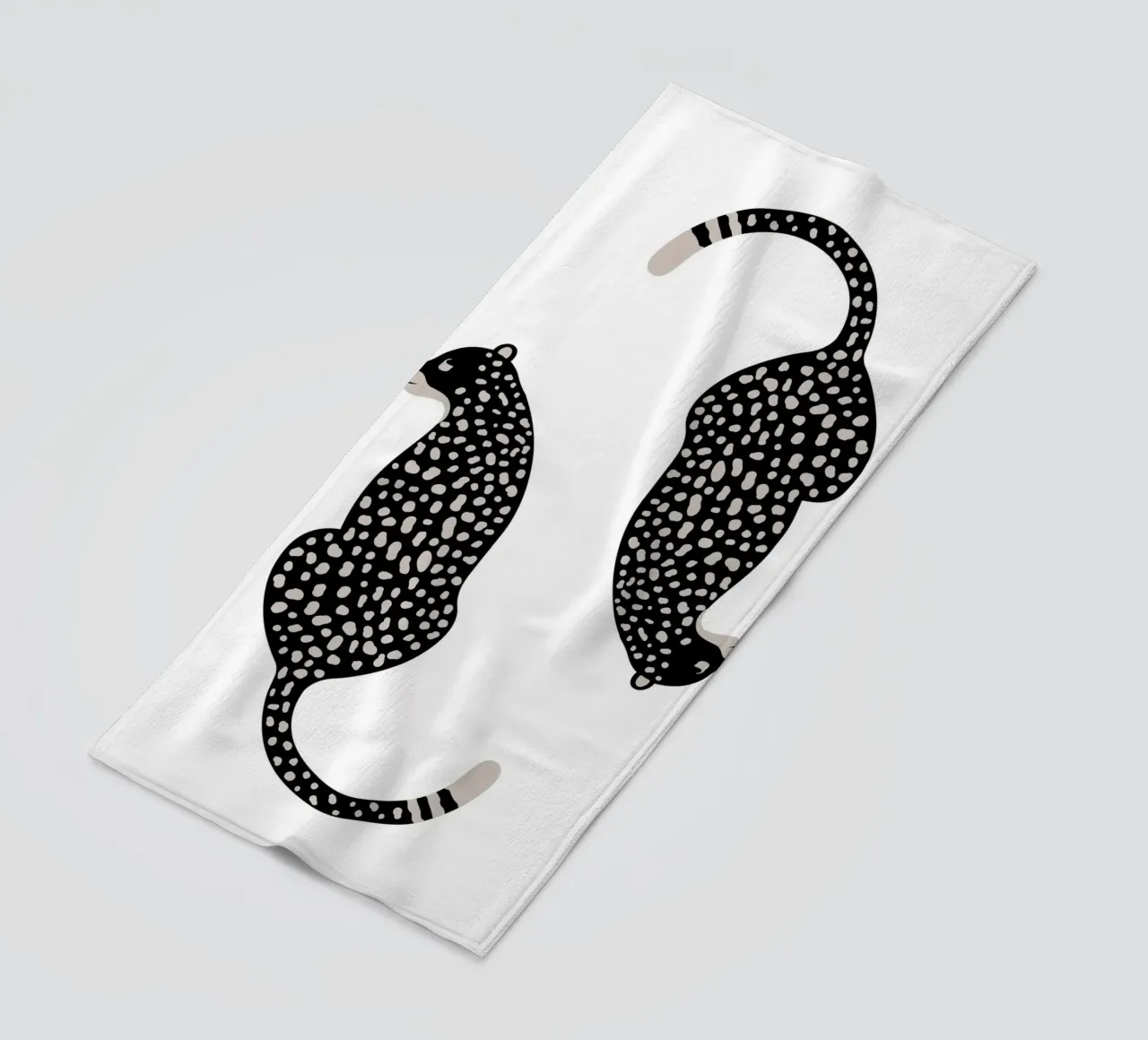 Leopardi maculati astratti - Stampa animale boho minimalista telo mare da NorwesClub