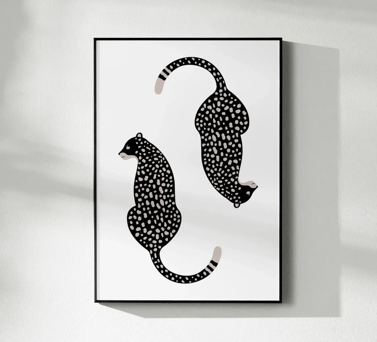 Leopardi maculati astratti - Stampa animale boho minimalista plexiglass da NorwesClub