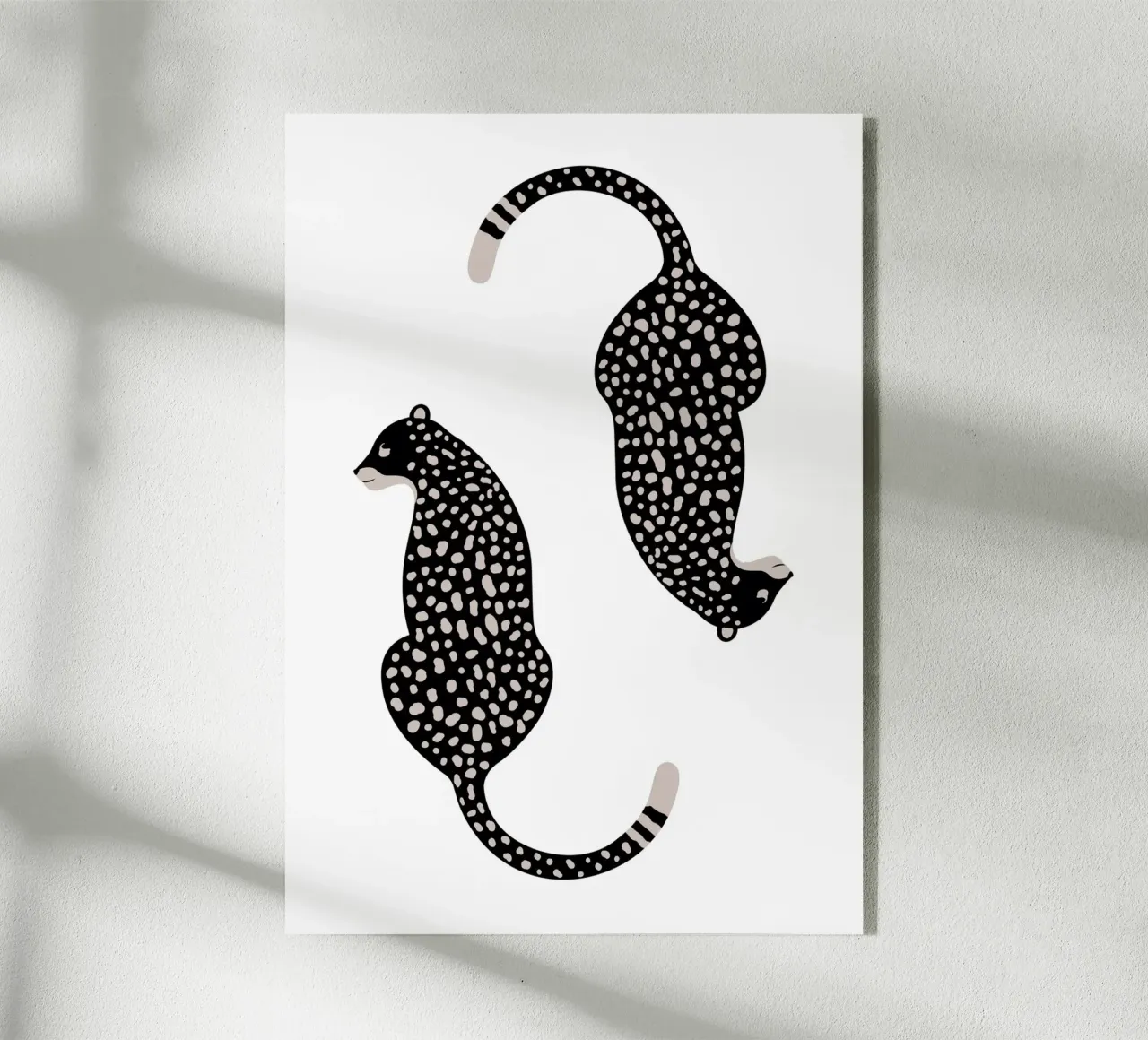 Leopardi maculati astratti - Stampa animale boho minimalista plexiglass da NorwesClub