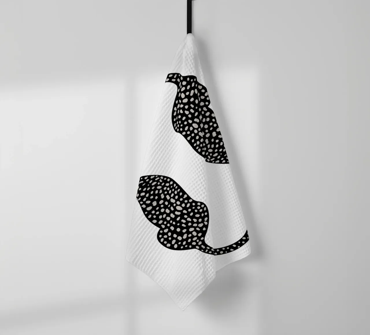 Léopards tachetés abstraits - Minimalist Boho Animal Print torchon de NorwesClub