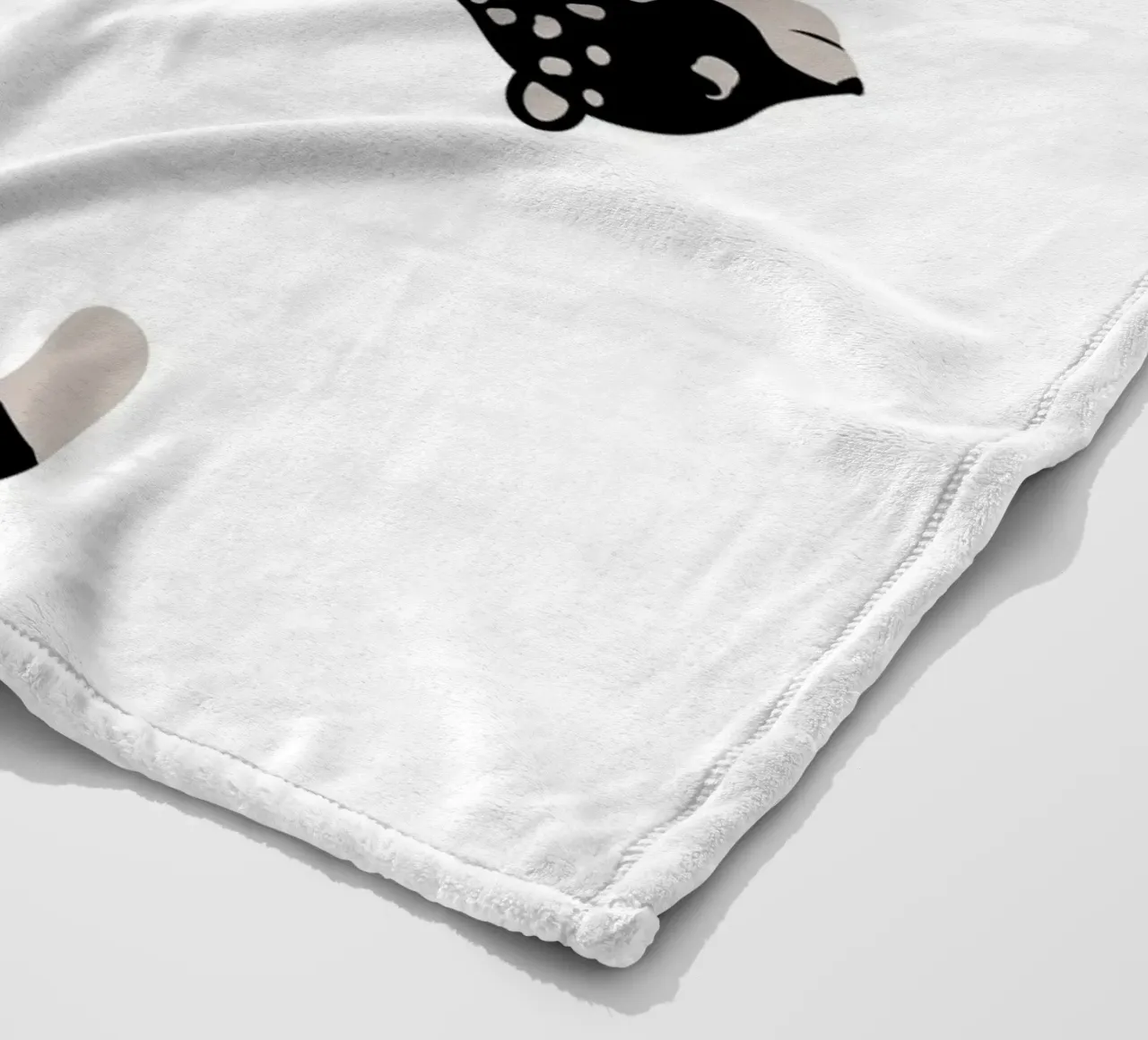 Leopardi maculati astratti - Stampa animale boho minimalista coperta in pile da NorwesClub
