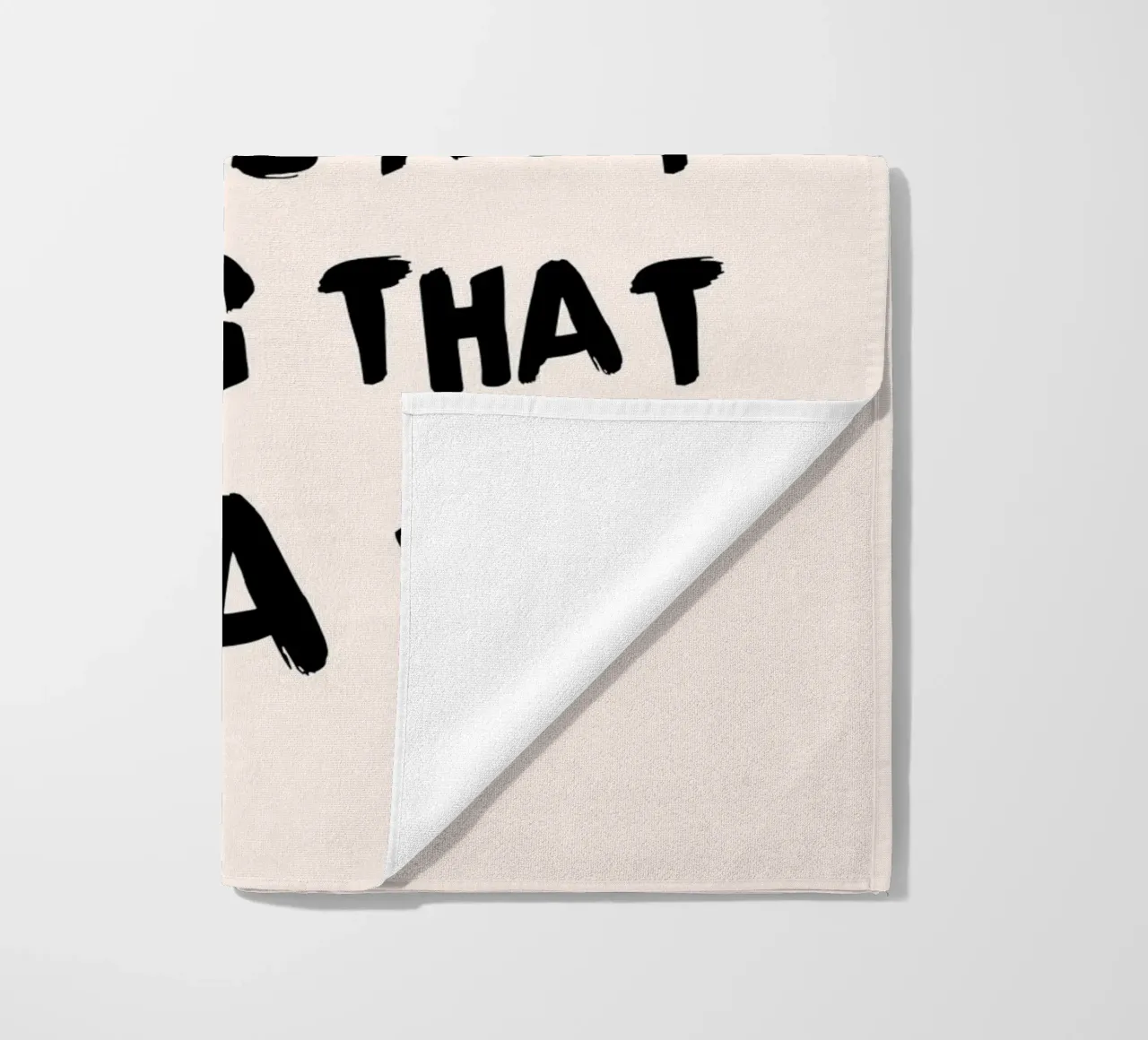 Don't Look Back - Ermächtigende Typografie Print Strandtuch von NorwesClub