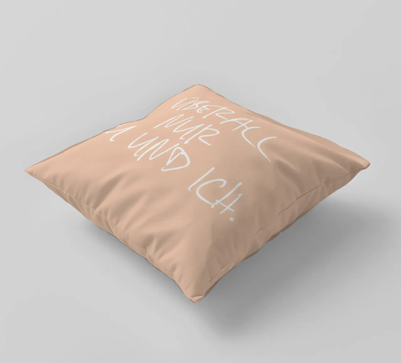 Überall nur du und ich. decorative cushion by FRICKE DESIGN