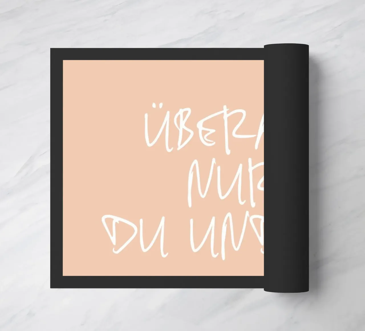 Überall nur du und ich. doormat by FRICKE DESIGN