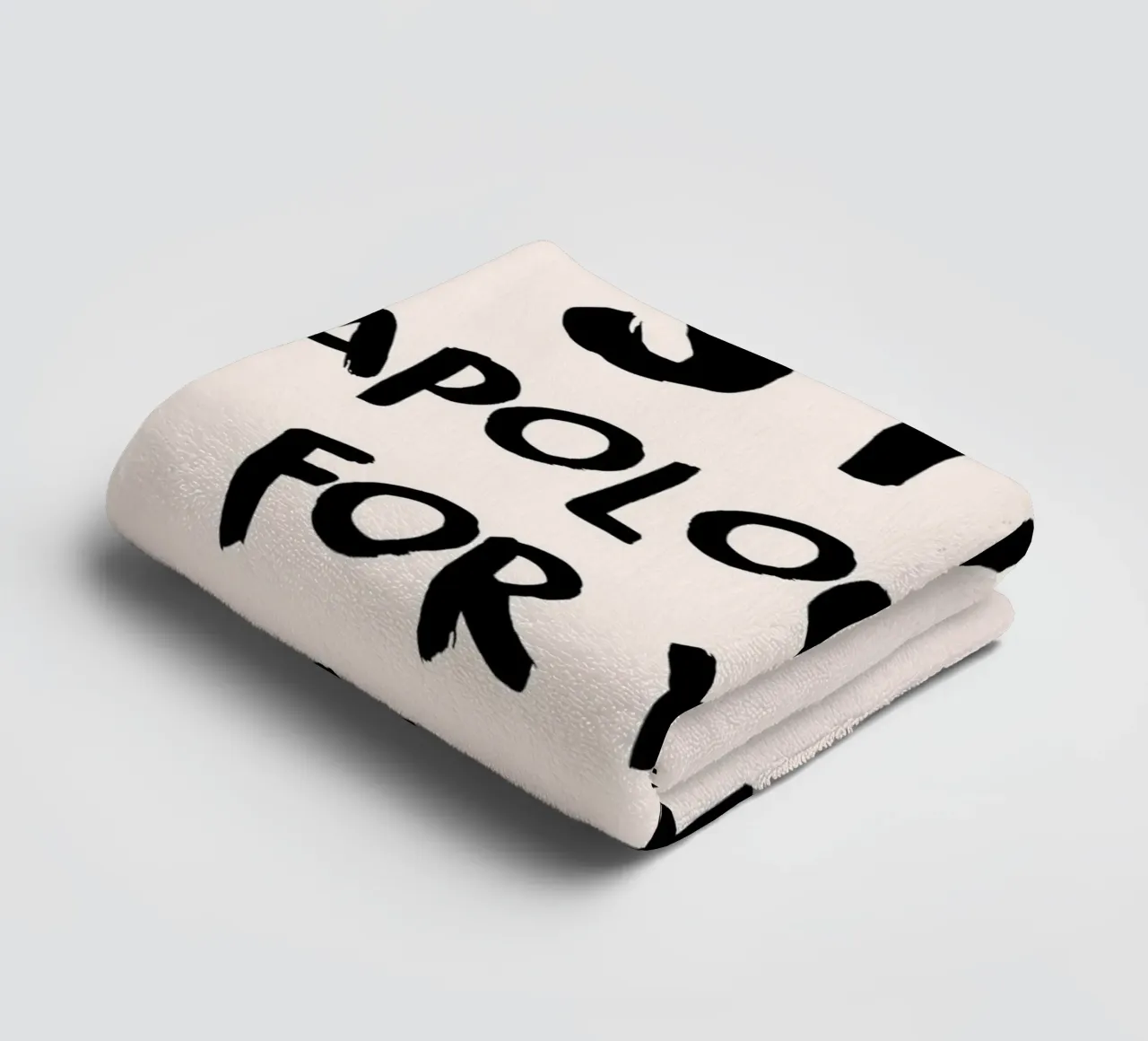 Stop Apologizing - Empowering Emotions Print towel by NorwesClub