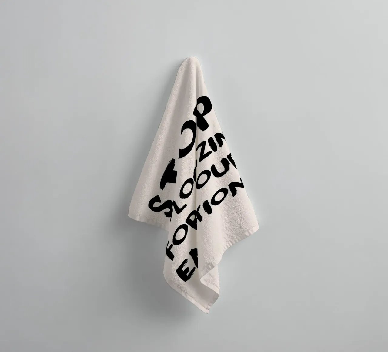 Stop Apologizing - Empowering Emotions Print towel by NorwesClub