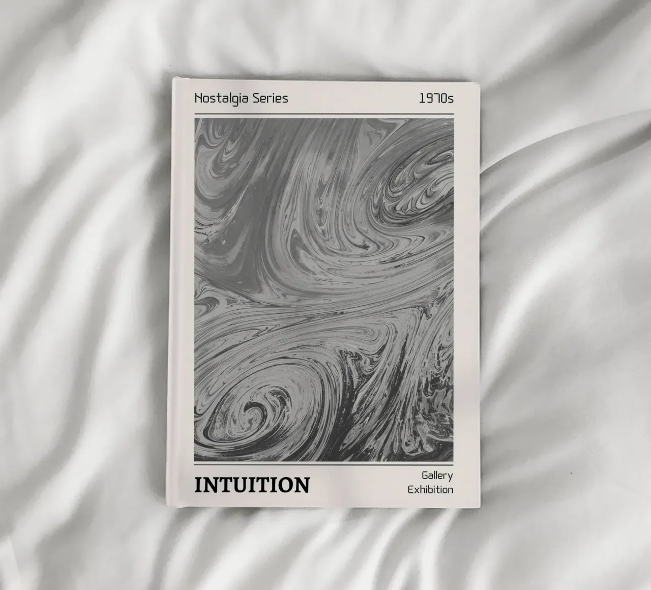 Intuition - 1970s Marble Swirl Abstract Print notebook by NorwesClub