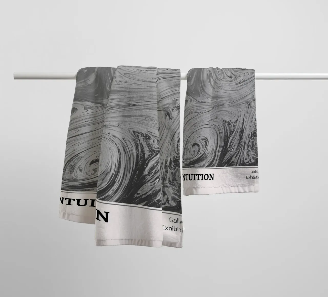 Intuition - 1970s Marble Swirl Abstract Print towel by NorwesClub