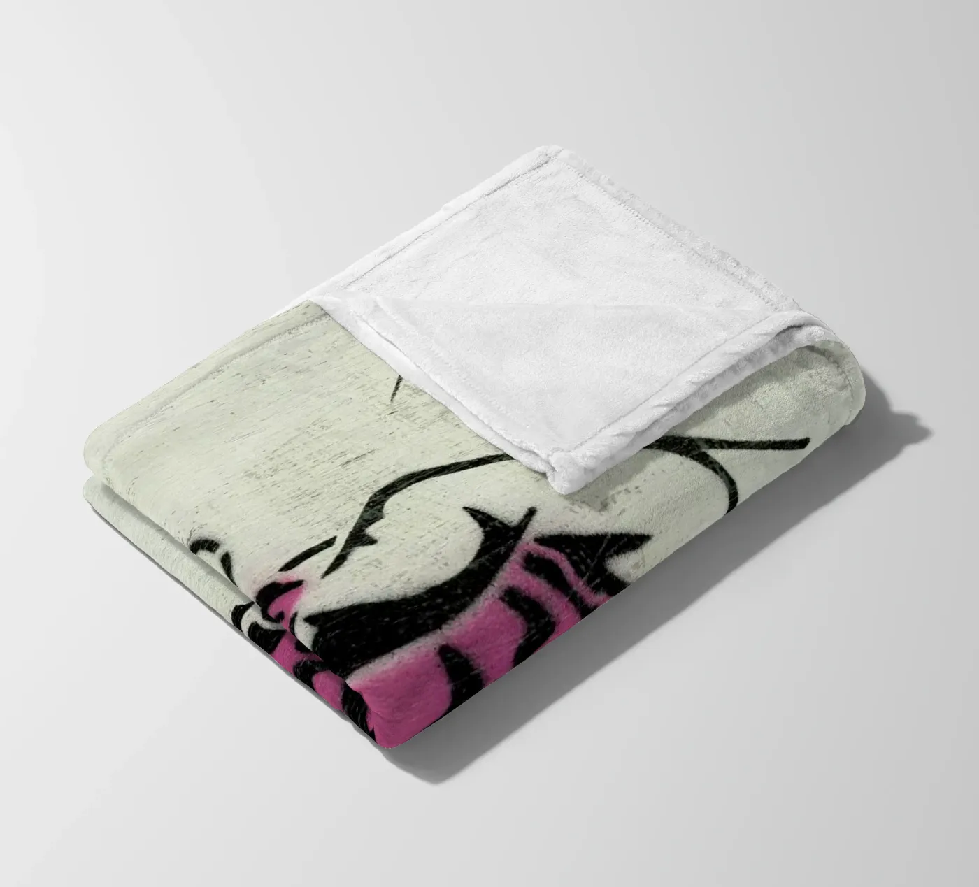 Hand Grenade fleece blanket by Andy Bridge