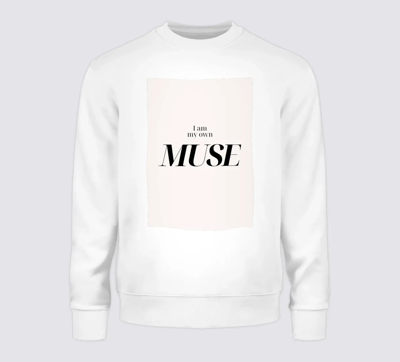 "I Am My Own MUSE" - Impresión tipográfica de empoderamiento sudadera de NorwesClub