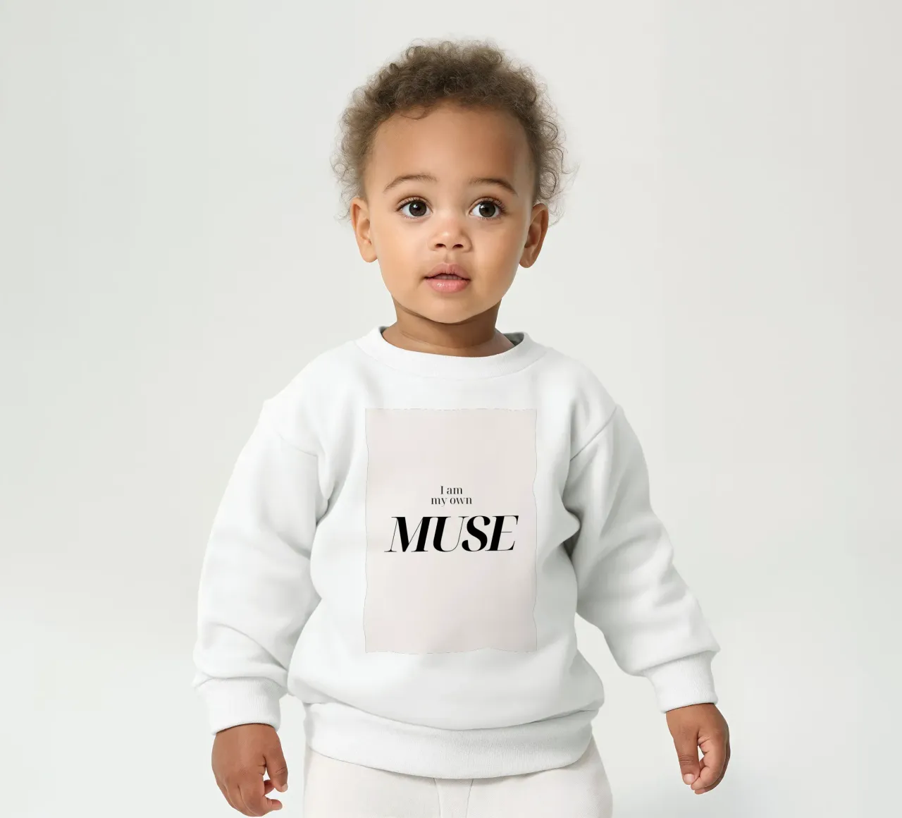 "I Am My Own MUSE" - Impresión tipográfica de empoderamiento sudadera de bebé de NorwesClub