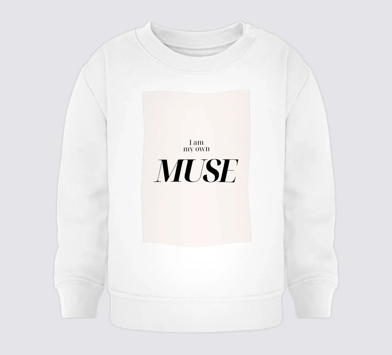 "I Am My Own MUSE" - Impresión tipográfica de empoderamiento sudadera de bebé de NorwesClub