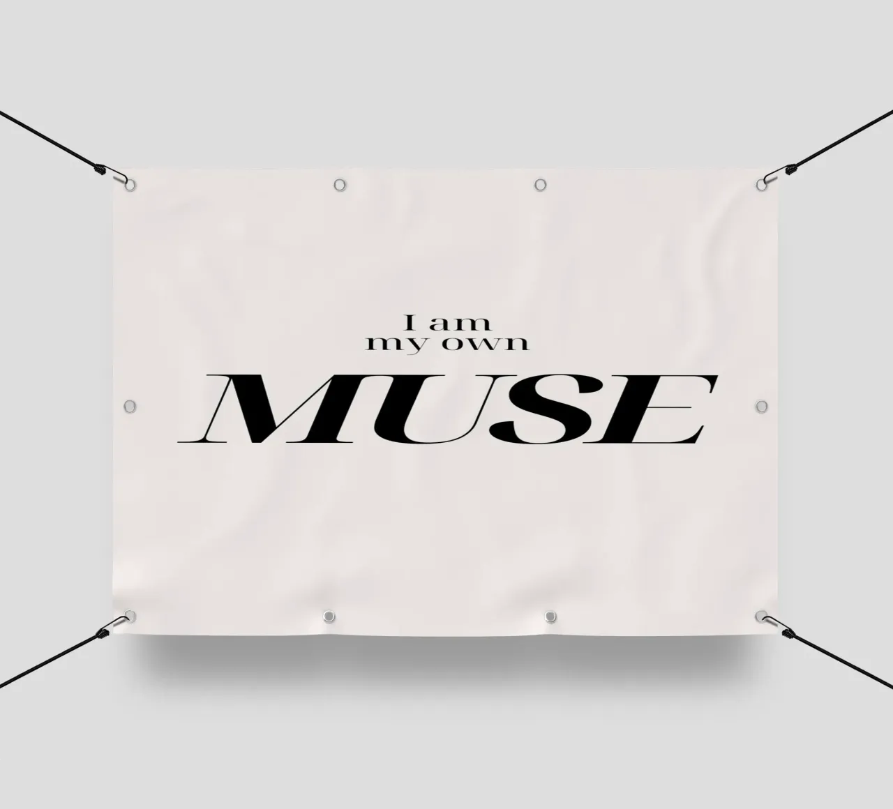 "I Am My Own MUSE" - Empowering Typography Print pvc cover by NorwesClub