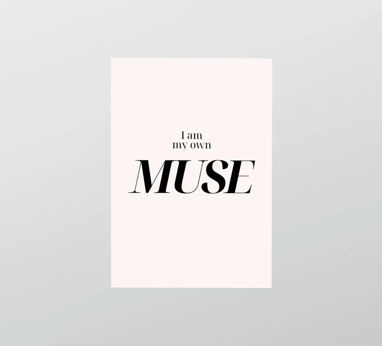 "I Am My Own MUSE" - Impresión tipográfica de empoderamiento pegatina de NorwesClub