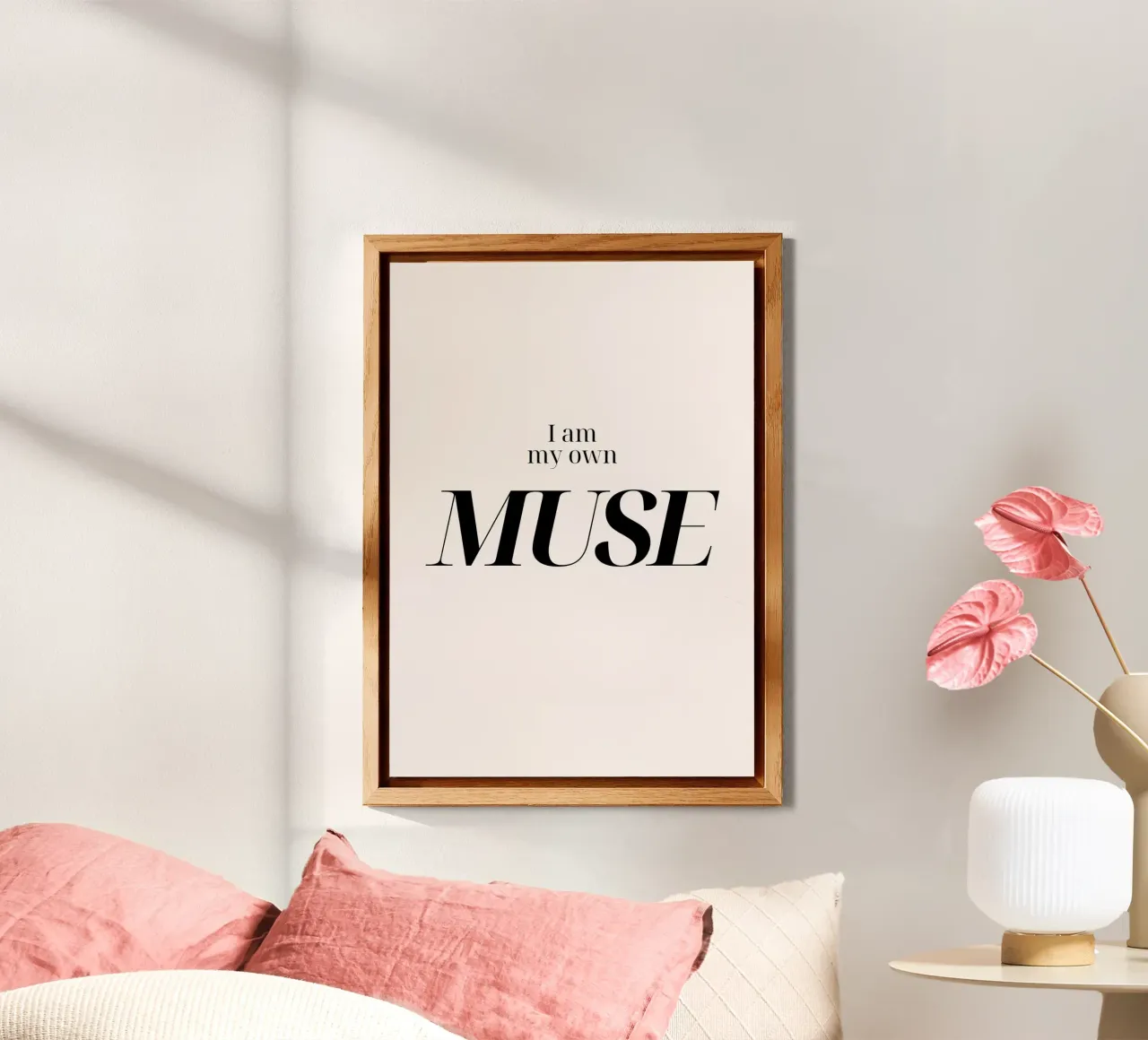 "I Am My Own MUSE" - Impresión tipográfica de empoderamiento aluminio dibond de NorwesClub