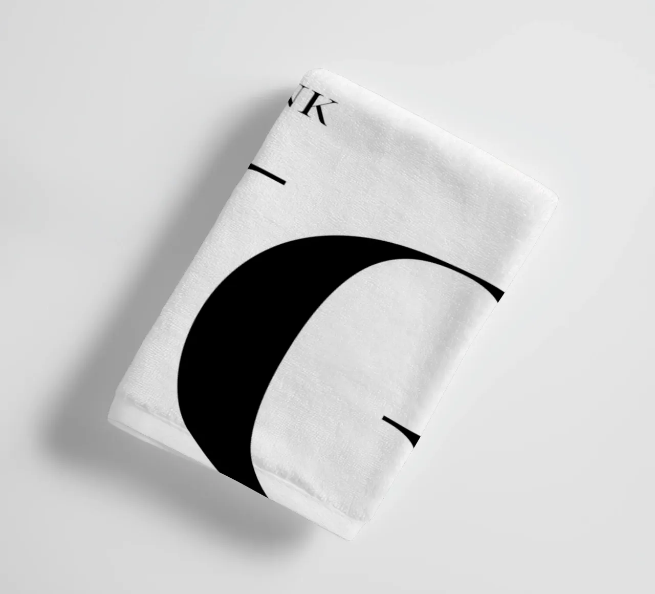 "THINK BIG" - Bold Minimalist Typography Print towel by NorwesClub