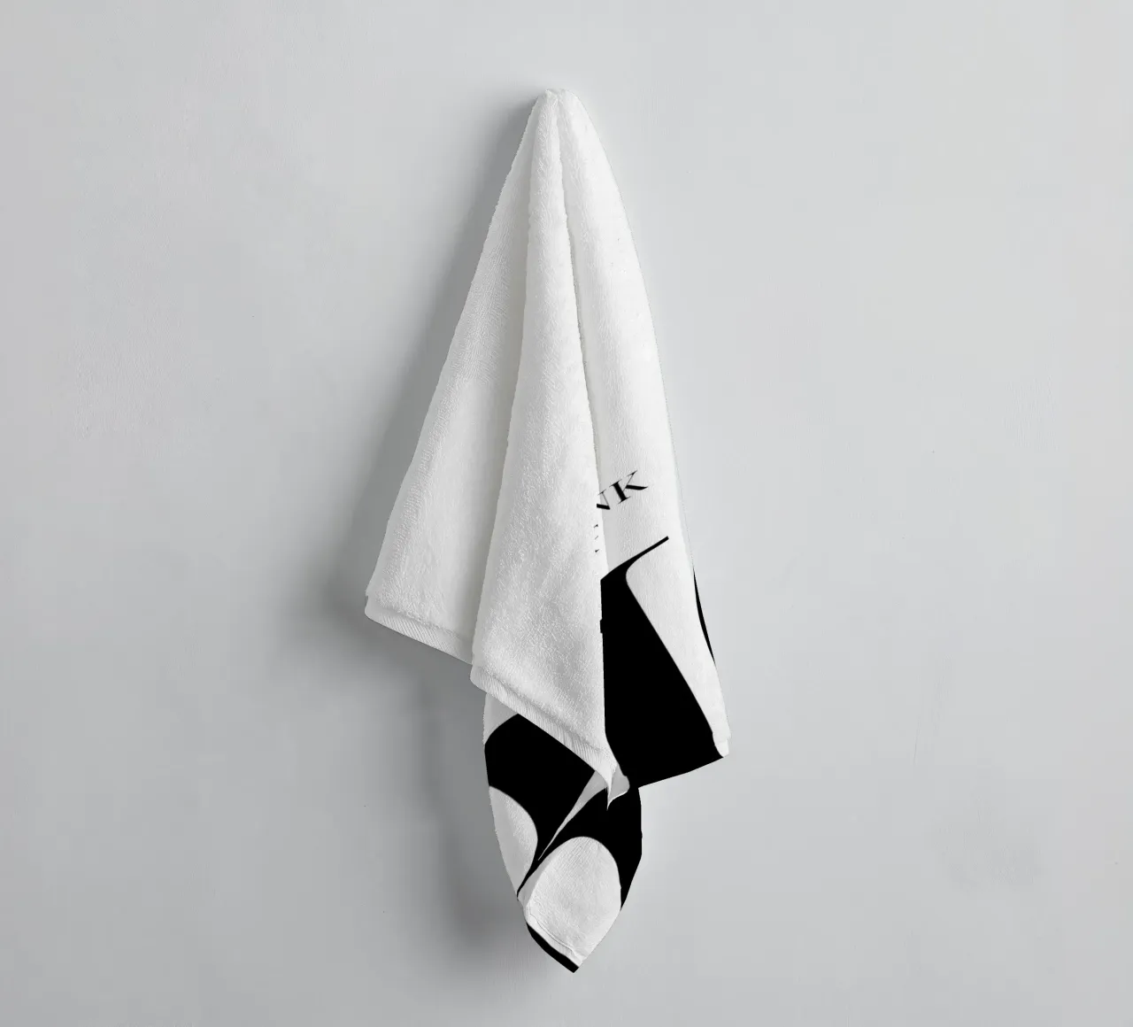 "THINK BIG" - Bold Minimalist Typography Print towel by NorwesClub