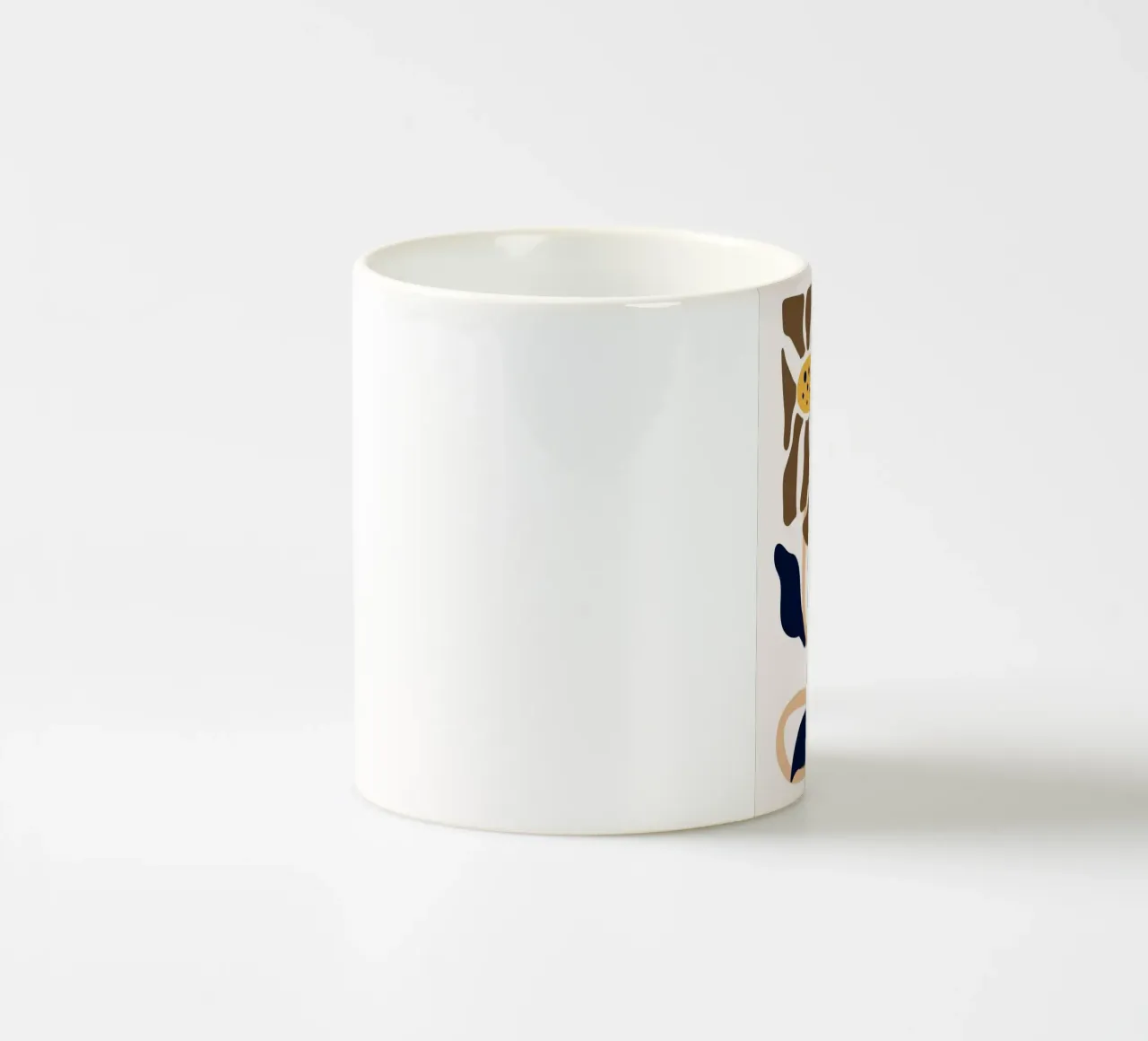 Boho Blooms astratto - Stampa floreale moderna di metà secolo tazza in ceramica da NorwesClub