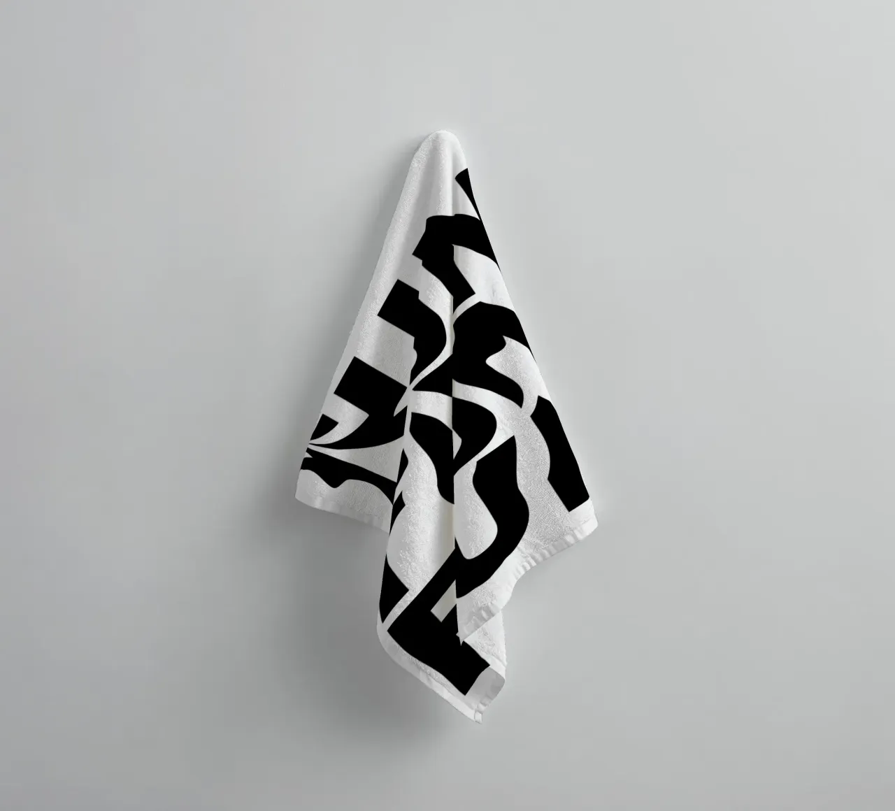 "FUN FUN FUN" - Abstract Typographic Distortion Print towel by NorwesClub