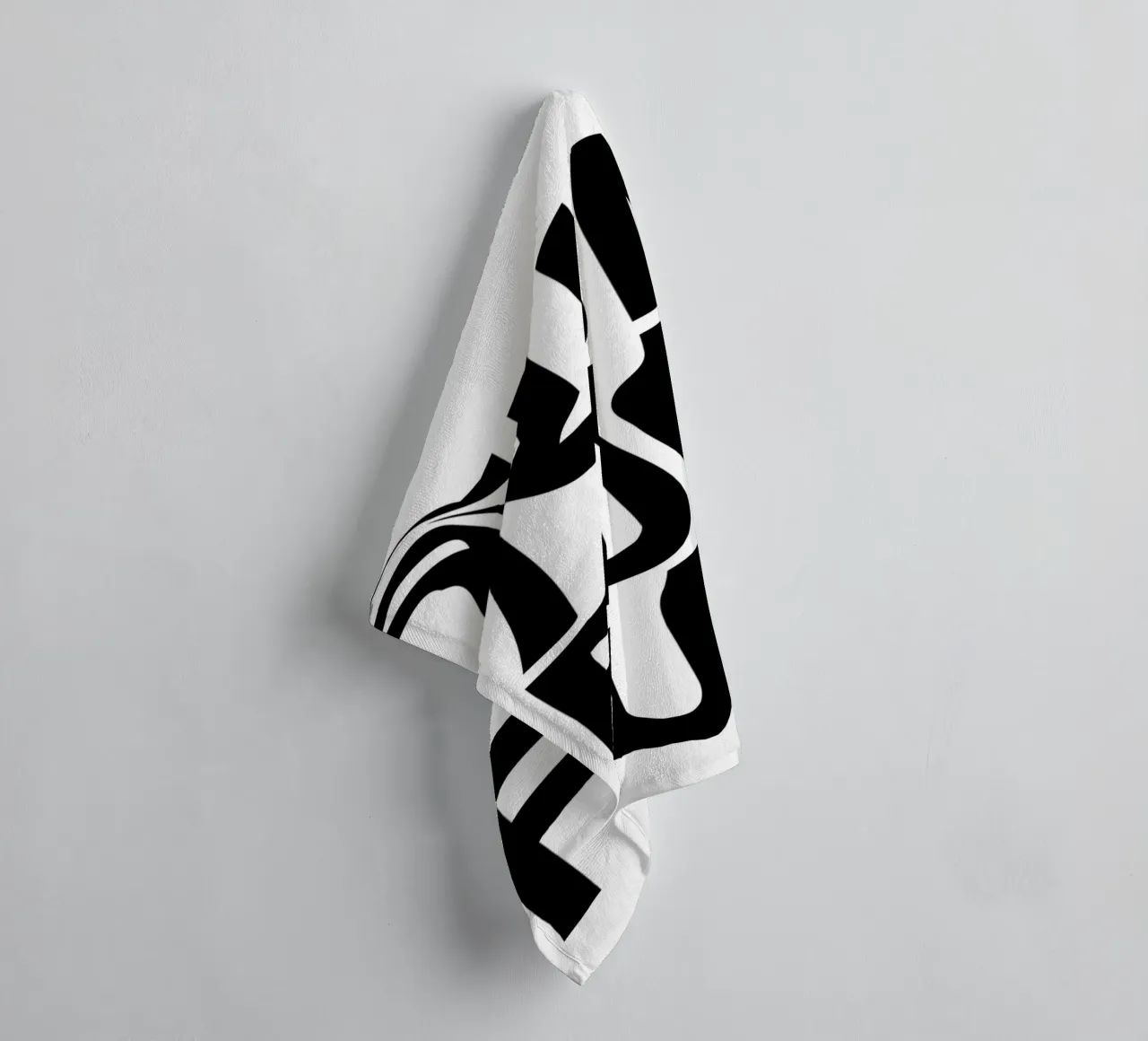"FUN FUN FUN" - Abstract Typographic Distortion Print towel by NorwesClub
