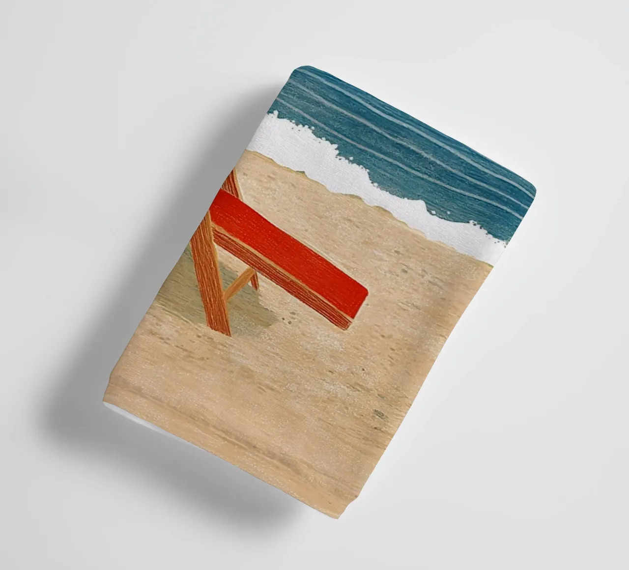 Sedia a sdraio sulla spiaggia asciugamano da bagno da Curious Canvas