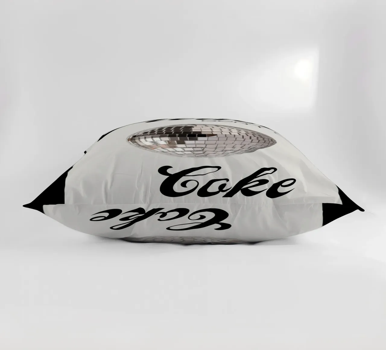 Cartello per il bagno con palla da discoteca "Please Don't Do Coke" (Per favore, non fare uso di Coca-Cola) cuscino da NorwesClub