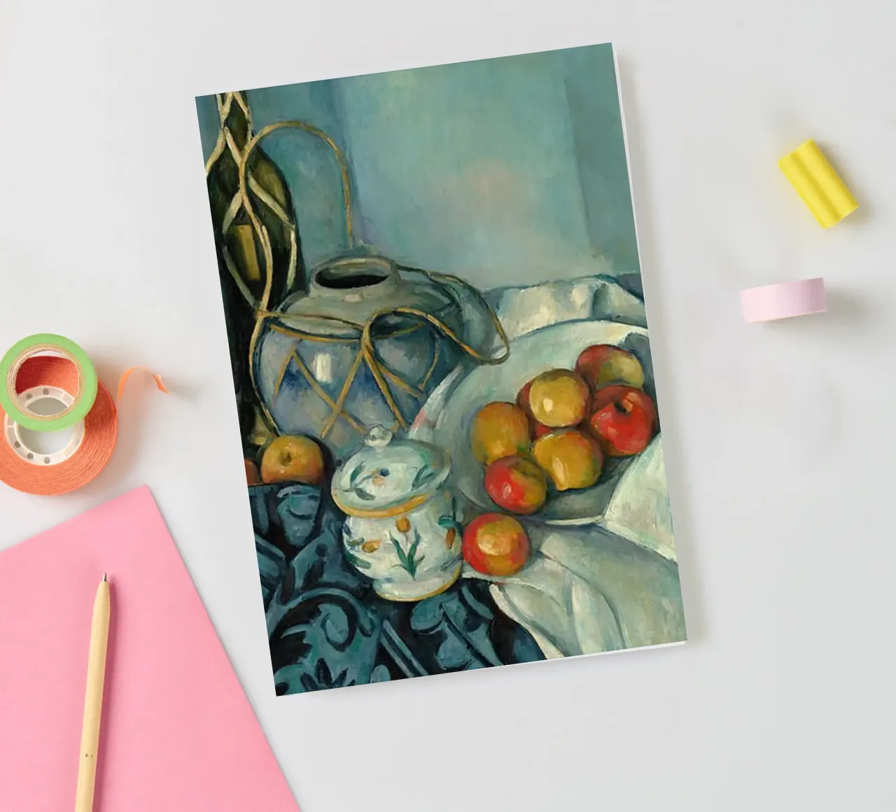 Paul Cezanne Fruit On The Table notebook by WESHH STORE
