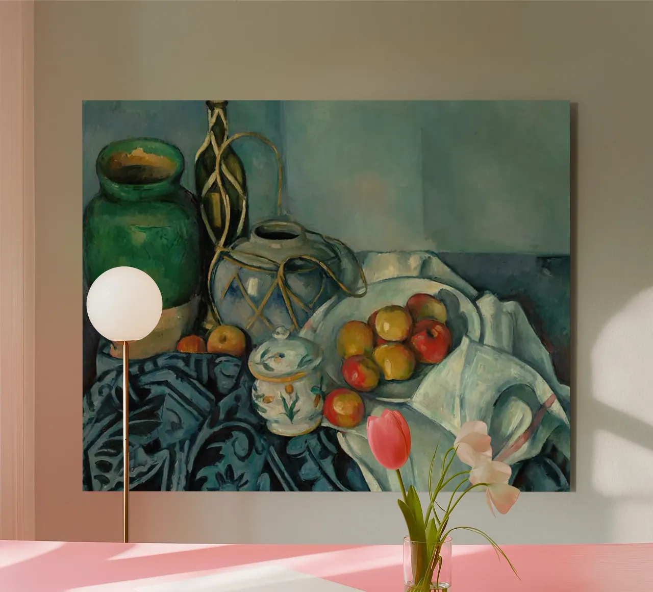 Paul Cezanne Frutta in tavola alluminio dibond da WESHH STORE