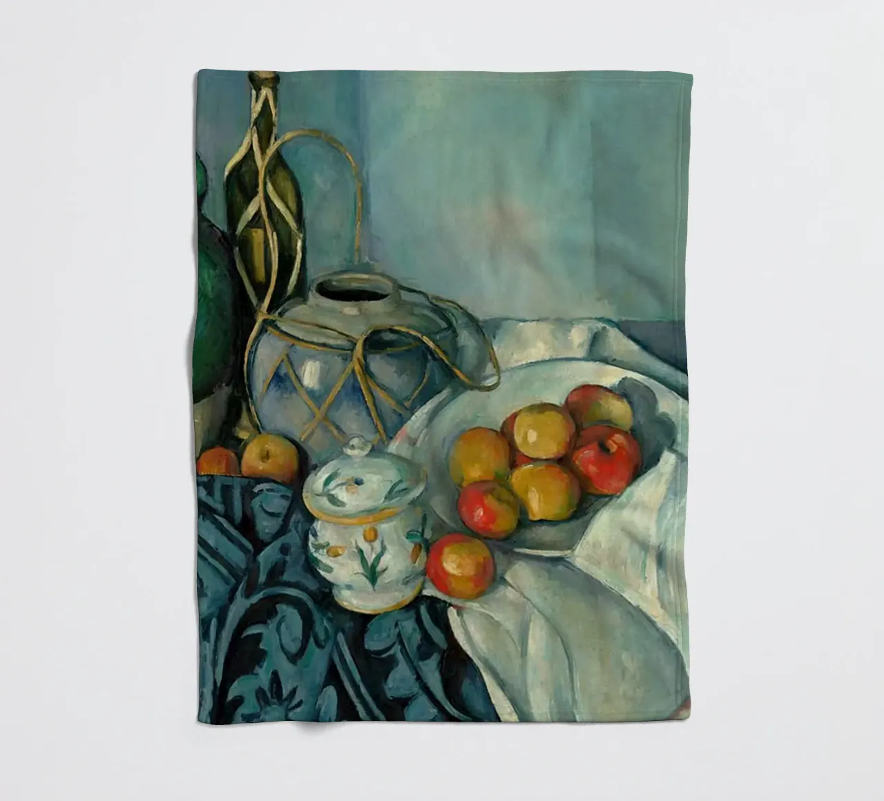 Paul Cezanne Frutta in tavola coperta in pile da WESHH STORE