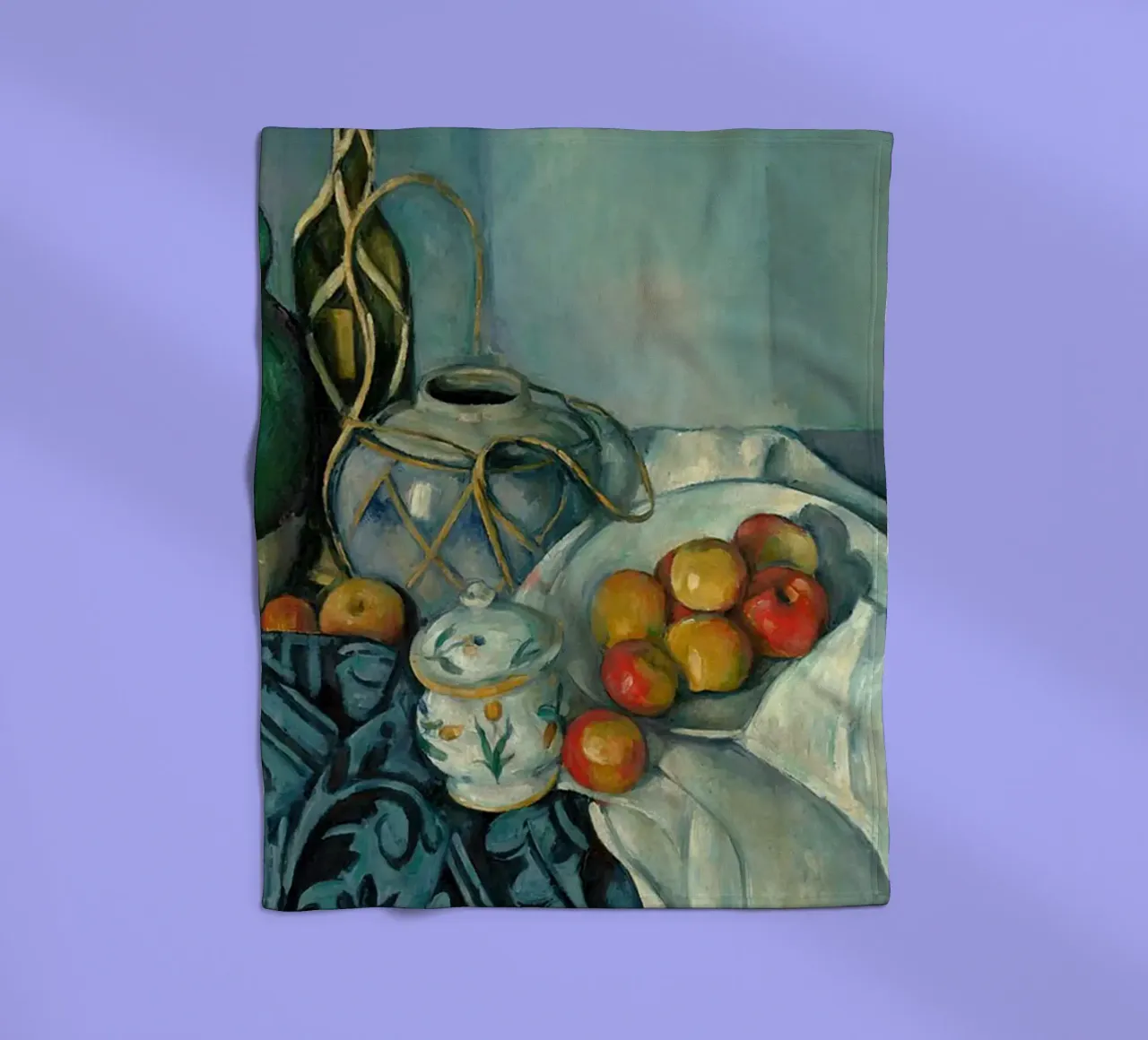 Paul Cezanne Frutta in tavola coperta in pile da WESHH STORE