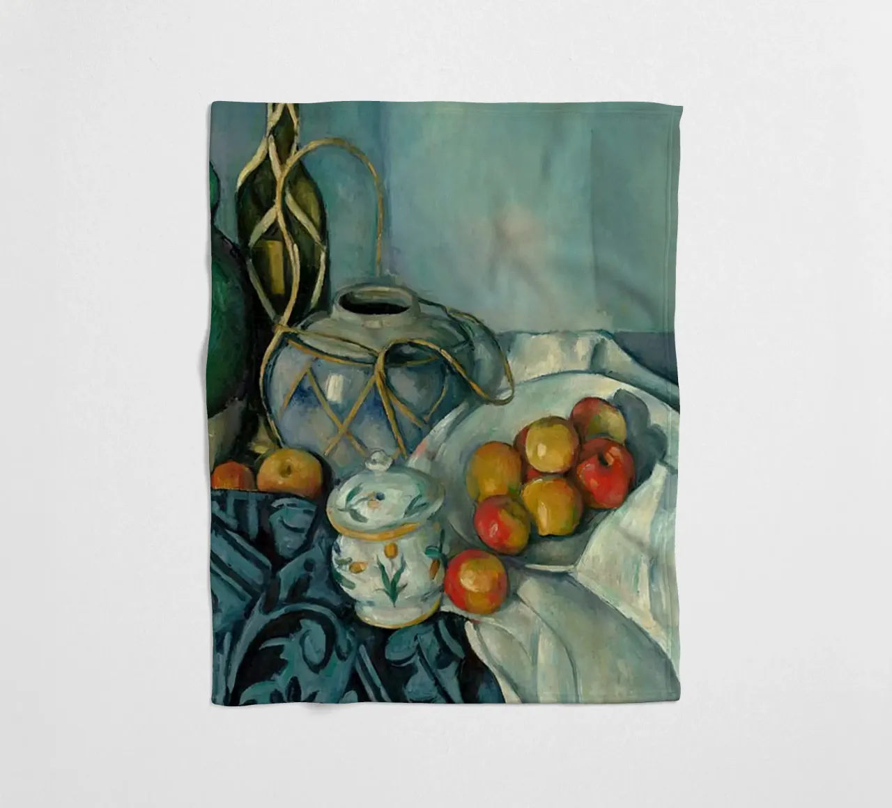 Paul Cezanne Frutta in tavola coperta in pile da WESHH STORE