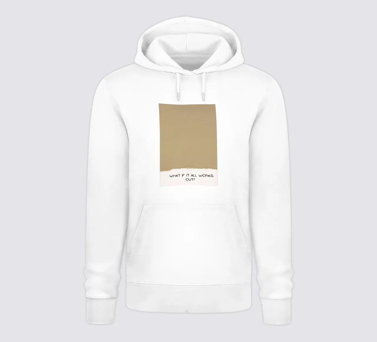 What If It All Works Out? - Optimistic Textured Print hoodie by NorwesClub
