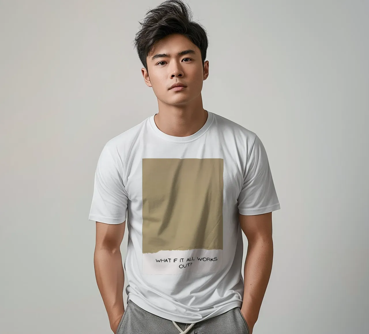 What If It All Works Out? - Optimistic Textured Print t-shirt by NorwesClub