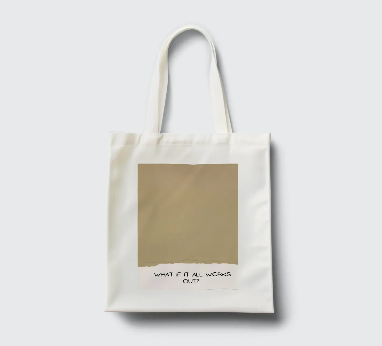 What If It All Works Out? - Optimistic Textured Print tote bag by NorwesClub