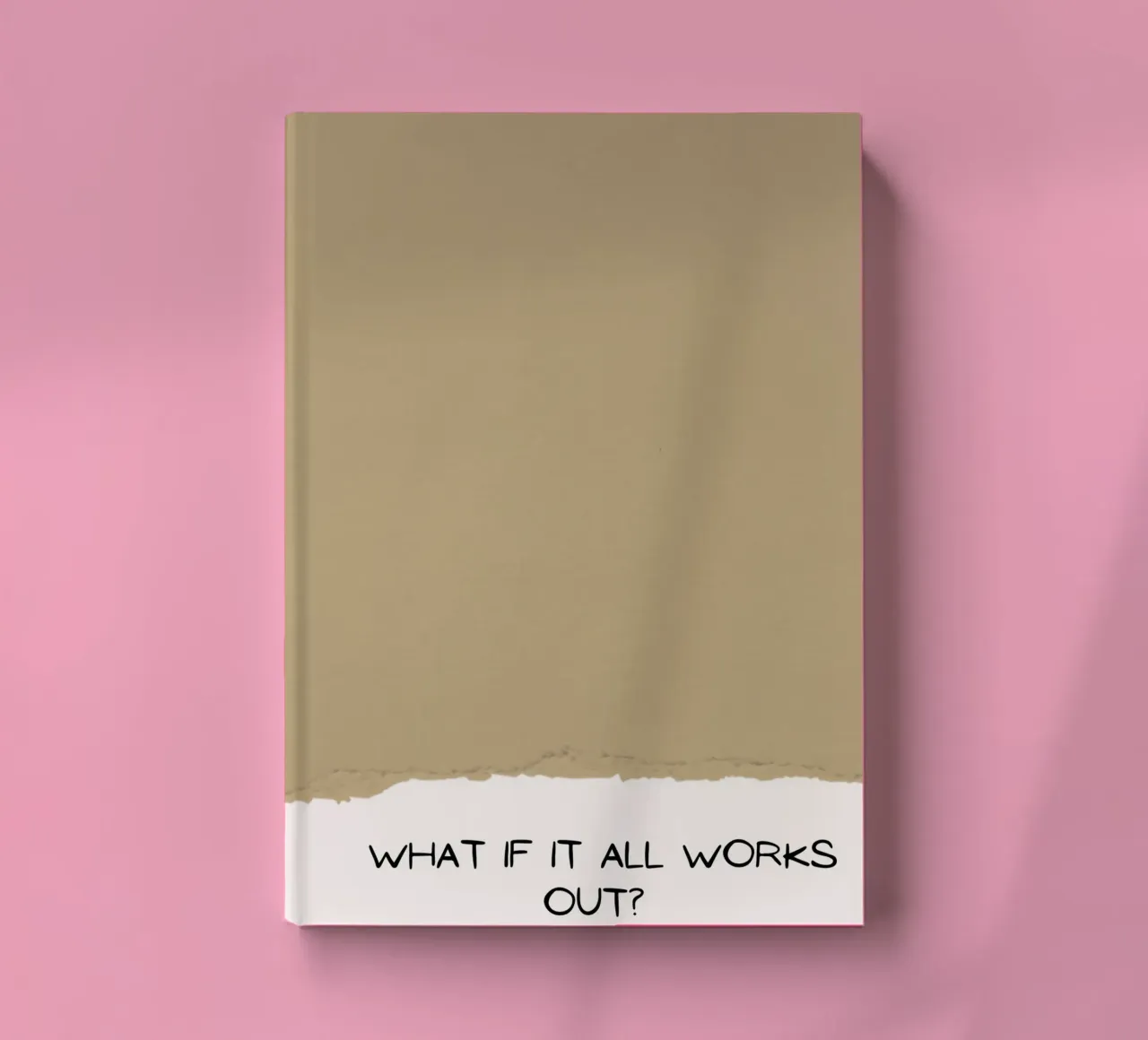 What If It All Works Out? - Optimistic Textured Print notebook by NorwesClub