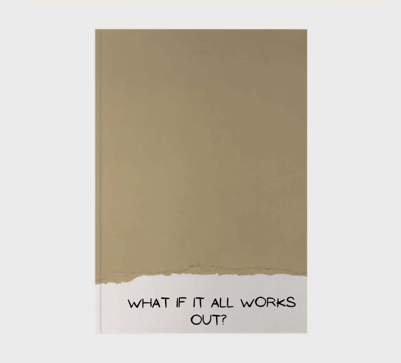 What If It All Works Out? - Optimistic Textured Print notebook by NorwesClub