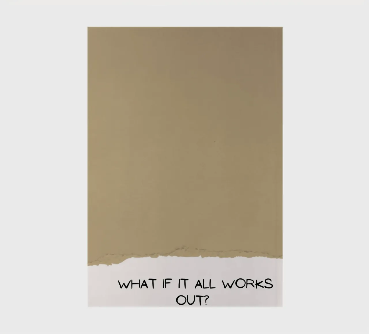 What If It All Works Out? - Optimistic Textured Print notebook by NorwesClub