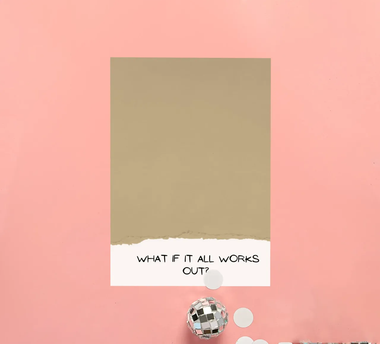 What If It All Works Out? - Optimistic Textured Print sticker by NorwesClub