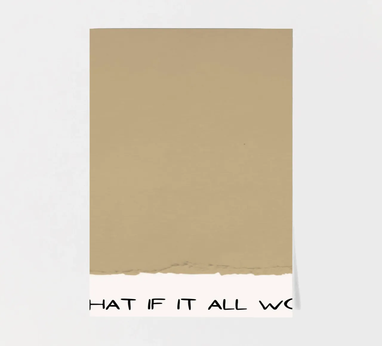 What If It All Works Out? - Optimistic Textured Print sticker sheet by NorwesClub