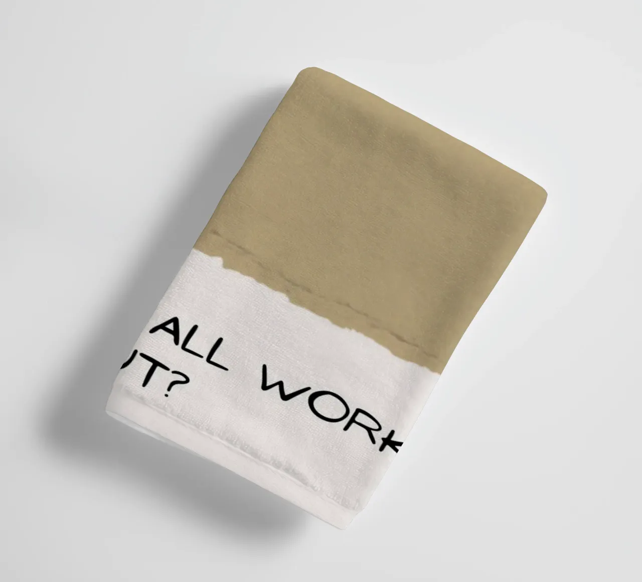 What If It All Works Out? - Optimistic Textured Print towel by NorwesClub