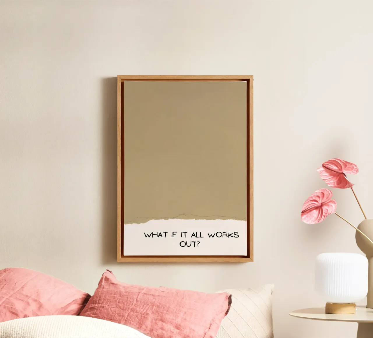What If It All Works Out? - Optimistic Textured Print canvas by NorwesClub