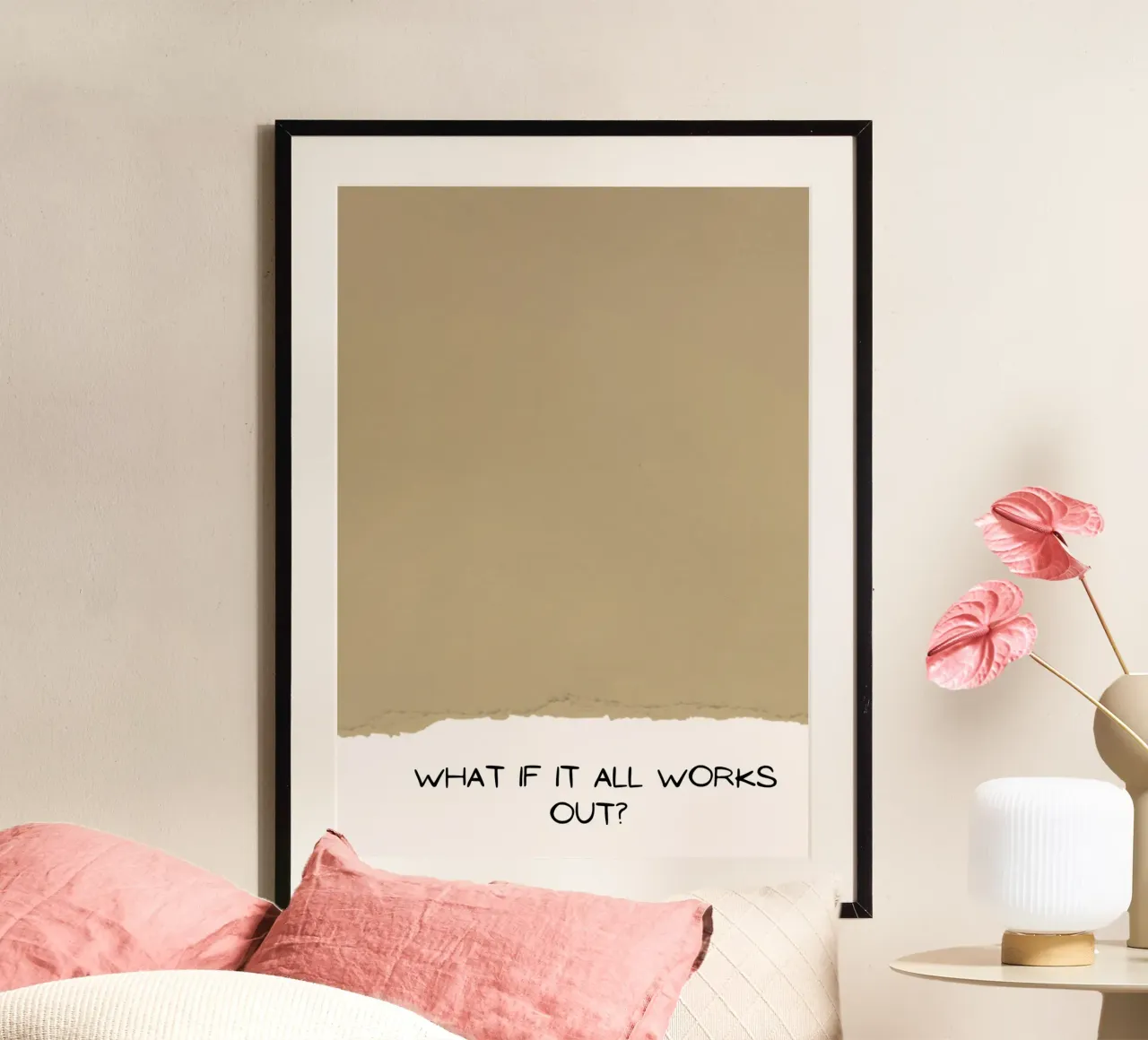 What If It All Works Out? - Optimistic Textured Print poster by NorwesClub