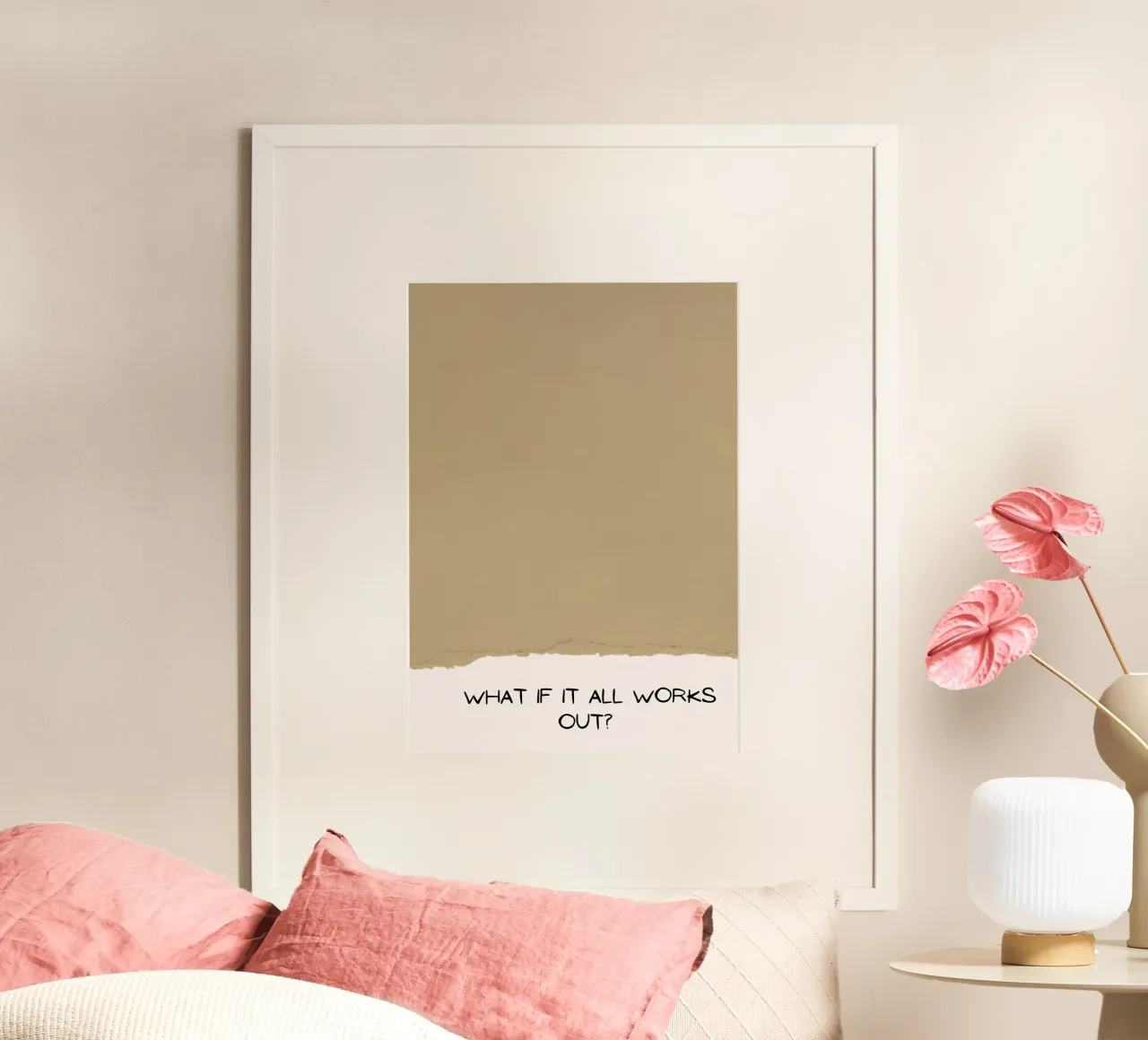 What If It All Works Out? - Optimistic Textured Print poster by NorwesClub