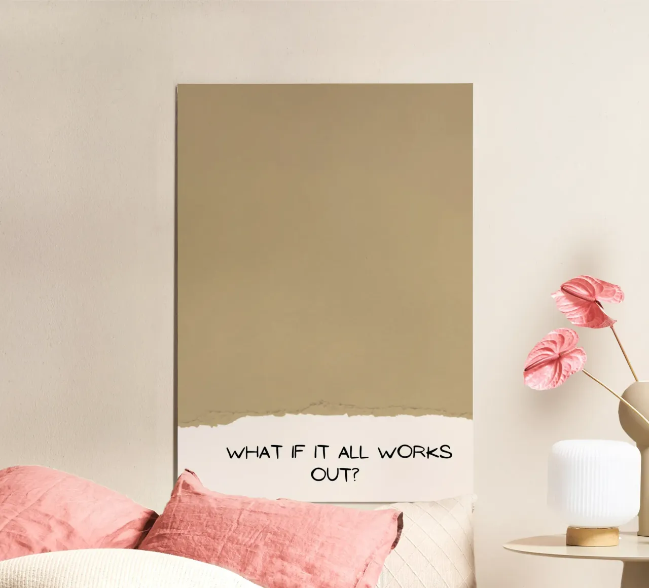 What If It All Works Out? - Optimistic Textured Print poster by NorwesClub