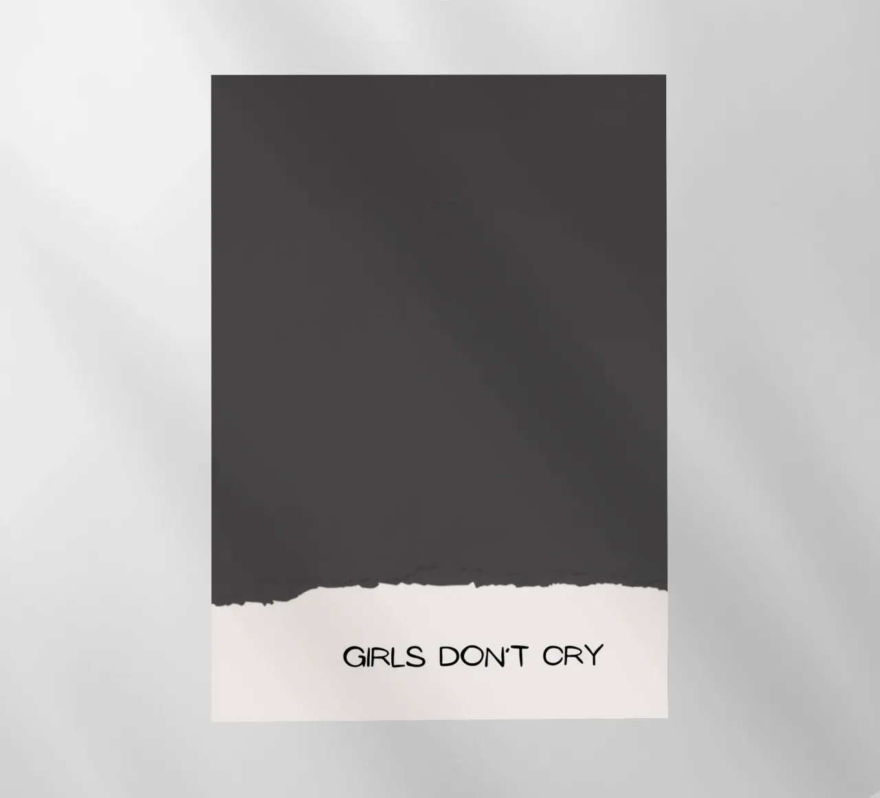 Girls Don't Cry - Minimalist Textured Statement Print backlit film by NorwesClub