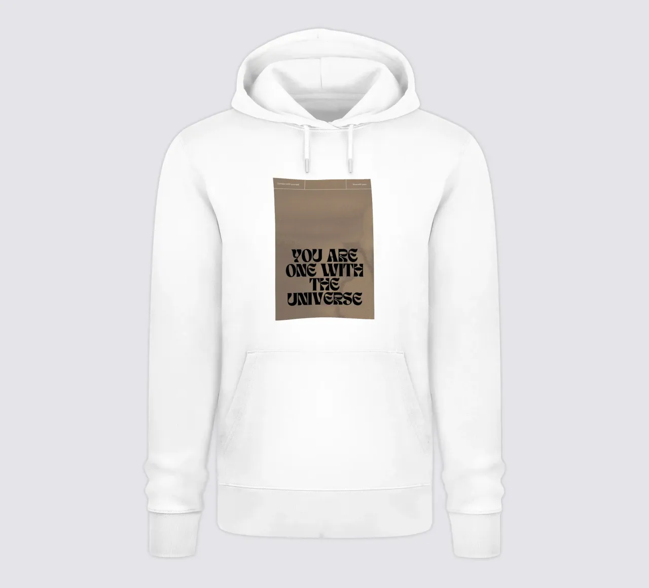 You Are One With The Universe - Spiritual Typography Print hoodie by NorwesClub